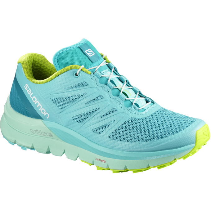 Salomon SENSE PRO MAX W Zapatillas Trail Running Mujer - Turquesa Claro - Colombia (27513-IPHF)